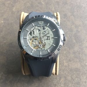 Relic men’s skeleton automatic watch